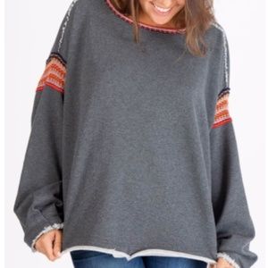 NWT Natural Life Trim Sweatshirt L/XL